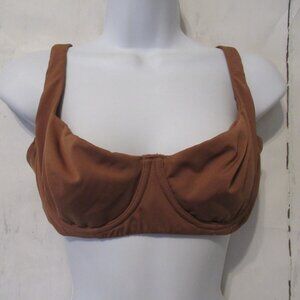 She Curve Bra 36C Brown Underwire Back Closure